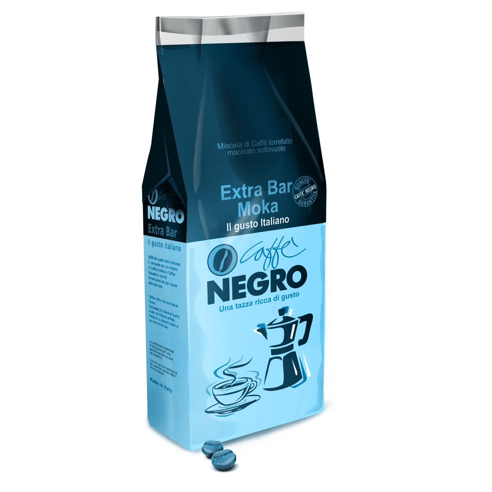 Gemahlener Moka Extra Riegel entkoffeiniert